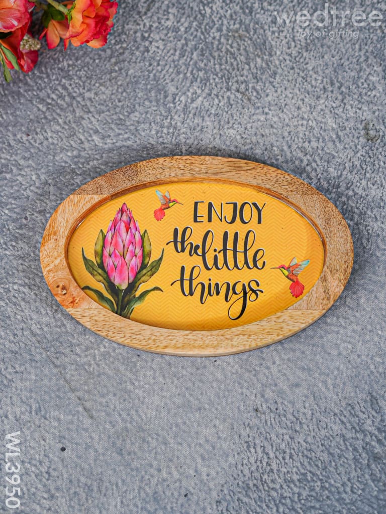 Digital Printed Wooden Oval Platter - Wl3950 Trays