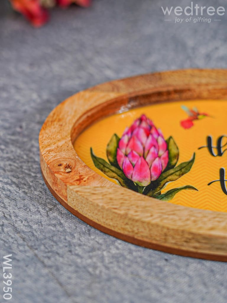 Digital Printed Wooden Oval Platter - Wl3950 Trays