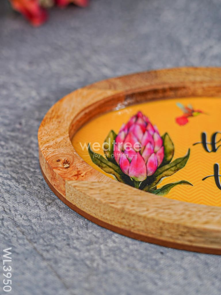 Digital Printed Wooden Oval Platter - Wl3950 Trays