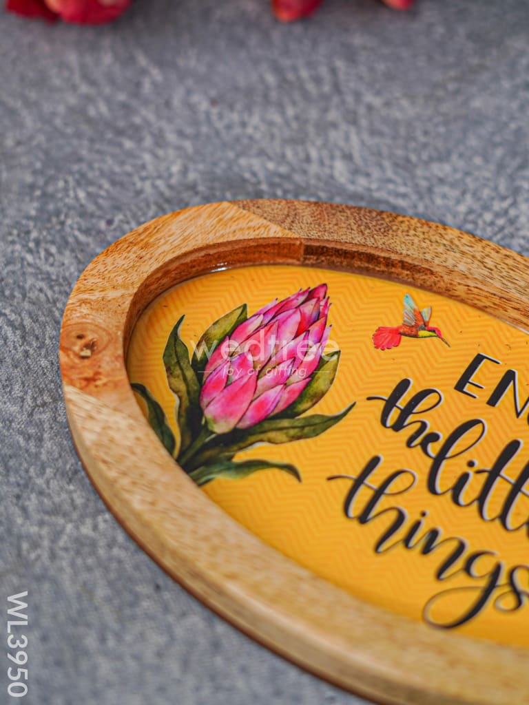 Digital Printed Wooden Oval Platter - Wl3950 Trays