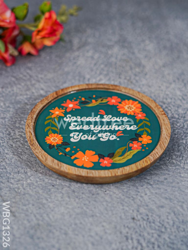 Digital Printed Wooden Round Plate - Wbg1326 Home Decors
