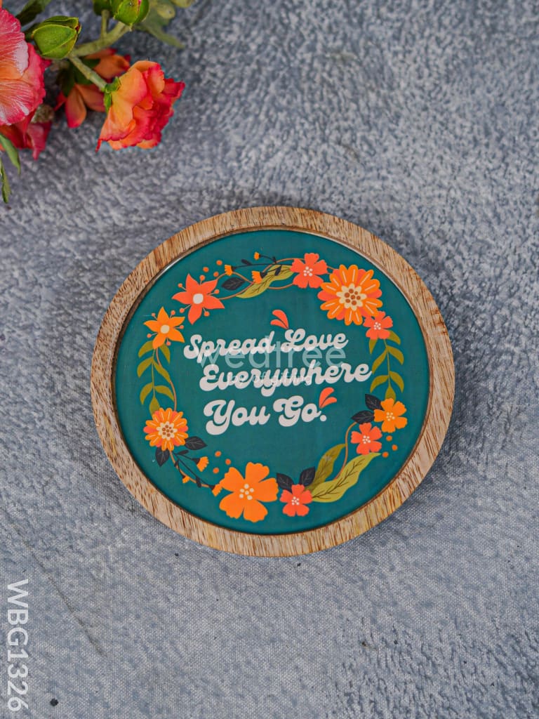 Digital Printed Wooden Round Plate - Wbg1326 Home Decors