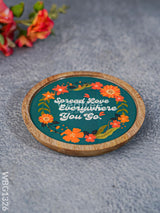 Digital Printed Wooden Round Plate - Wbg1326 Home Decors