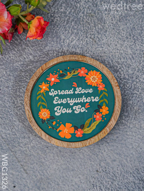 Digital Printed Wooden Round Plate - Wbg1326 Home Decors