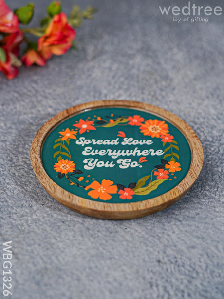 Digital Printed Wooden Round Plate - Wbg1326 Home Decors