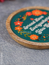 Digital Printed Wooden Round Plate - Wbg1326 Home Decors