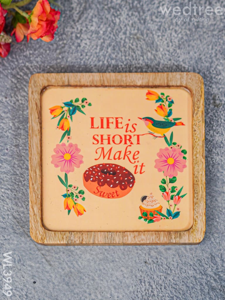 Digital Printed Wooden Square Platter - Wl3949 Trays