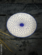 Dinner Plate -10Inches - Wl0984 Blue Coloured With Floral Design Ceramics