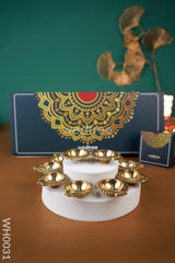 Diya Pack 8 - Brass Set Of 10 Wh0031 Karthigai Deepam Packs