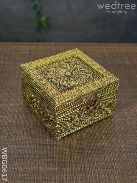 Dry Fruit Box - Flower Embossed Wbg0617