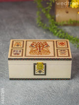 Dry Fruit Box With Peacock And Tree - Wl3899