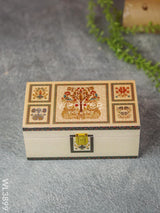 Dry Fruit Box With Peacock And Tree - Wl3899