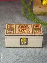 Dry Fruit Box With Peacock And Tree - Wl3899