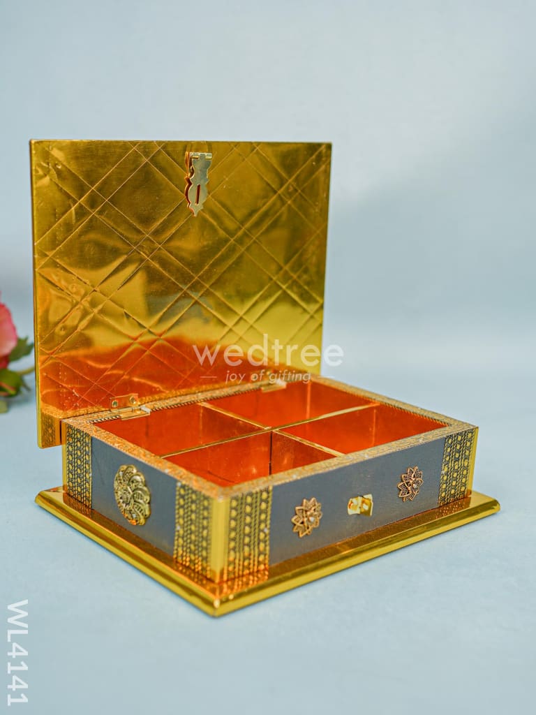 Dry Fruit Wooden Box - Grey (9 X 7) Wl4141 Boxes