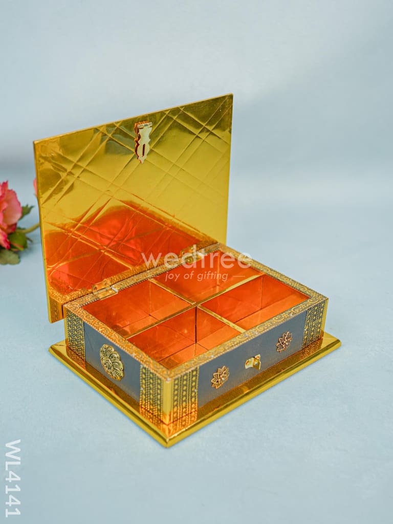 Dry Fruit Wooden Box - Grey (9 X 7) Wl4141 Boxes