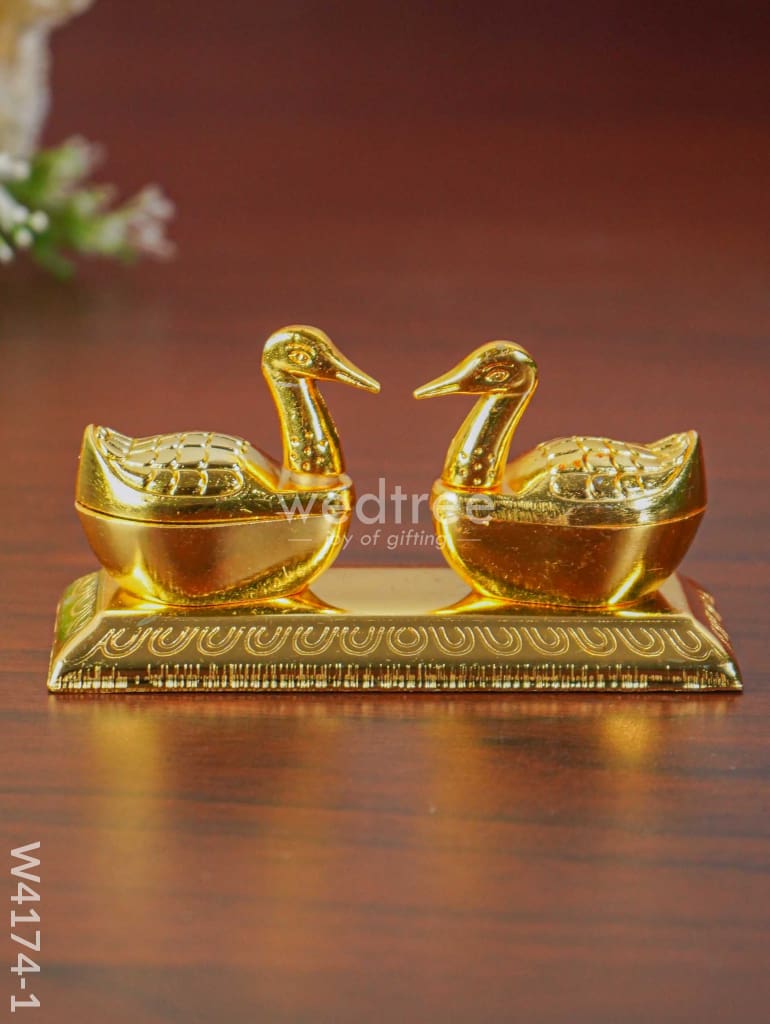 Duck Double Kumkum Holder - W4174 Holders