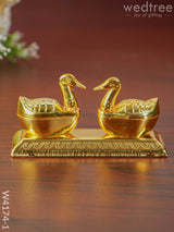 Duck Double Kumkum Holder - W4174 Holders