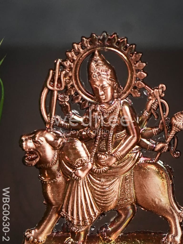 Durga Murthi Medium - Copper Antique Finish Wbg0630-2 Divine Figurines