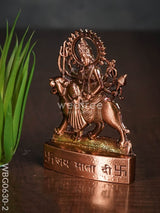 Durga Murthi Medium - Copper Antique Finish Wbg0630-2 Divine Figurines