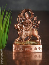 Durga Murthi Medium - Copper Antique Finish Wbg0630-2 Divine Figurines