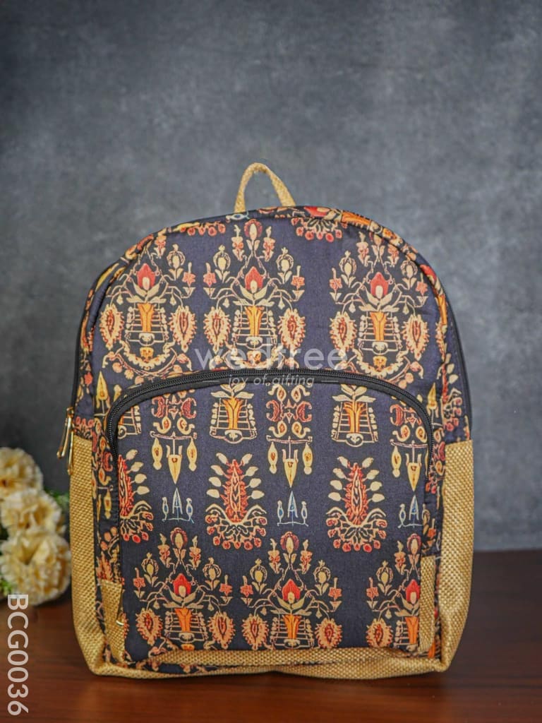 Eco-Friendly Backpack With Jute Strap - Bcg0036 Branding