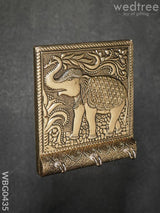 Elephant German Oxidised Keystand (4 X 5) - Wbg0435 Key Hangers Penstands & Utensils