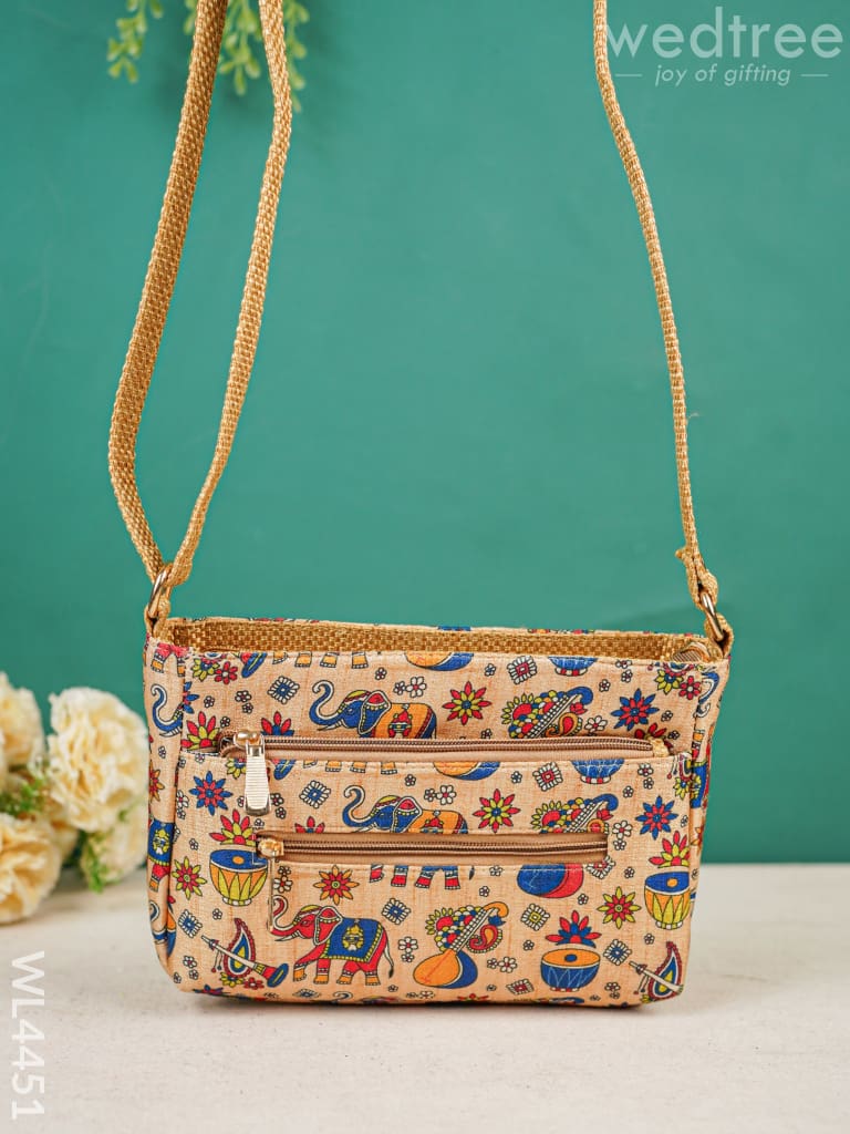 Elephant Pattern Sling Bag - Wl4451 Bags