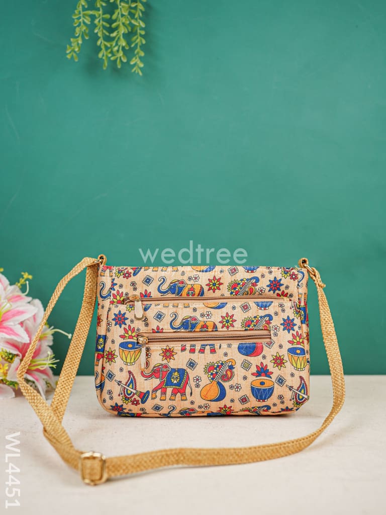 Elephant Pattern Sling Bag - Wl4451 Bags