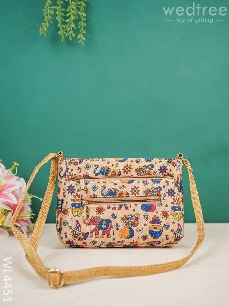 Elephant Pattern Sling Bag - Wl4451 Bags