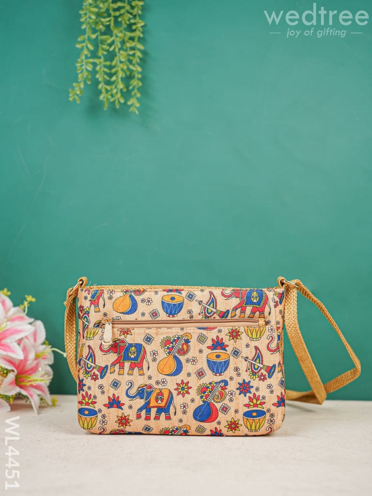 Elephant Pattern Sling Bag - Wl4451 Bags