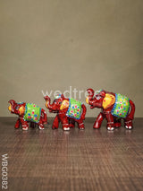 Elephant Set Of 3 - Wbg0382 Home Decors