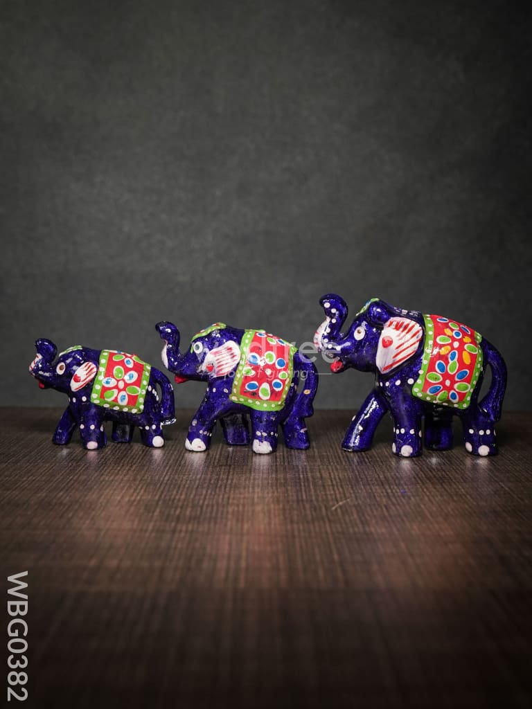 Elephant Set Of 3 - Wbg0382 Home Decors