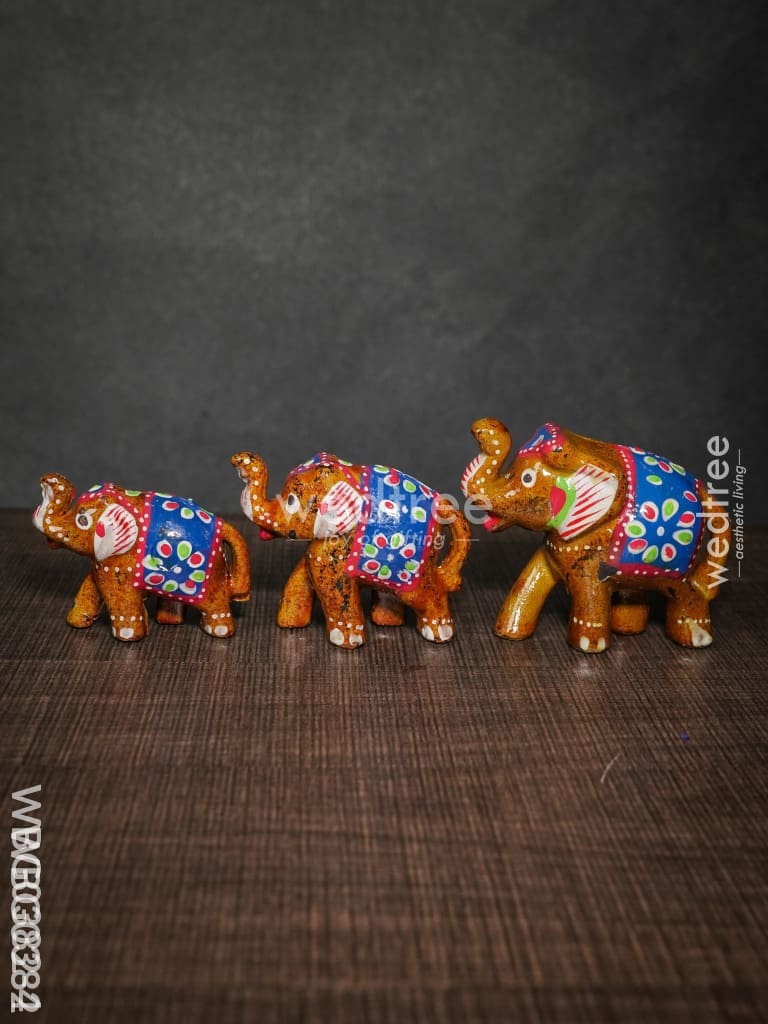 Elephant Set Of 3 - Wbg0382 Home Decors