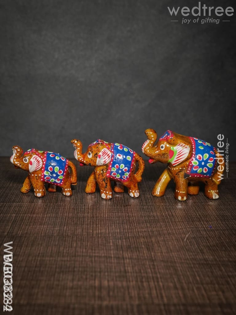 Elephant Set Of 3 - Wbg0382 Home Decors