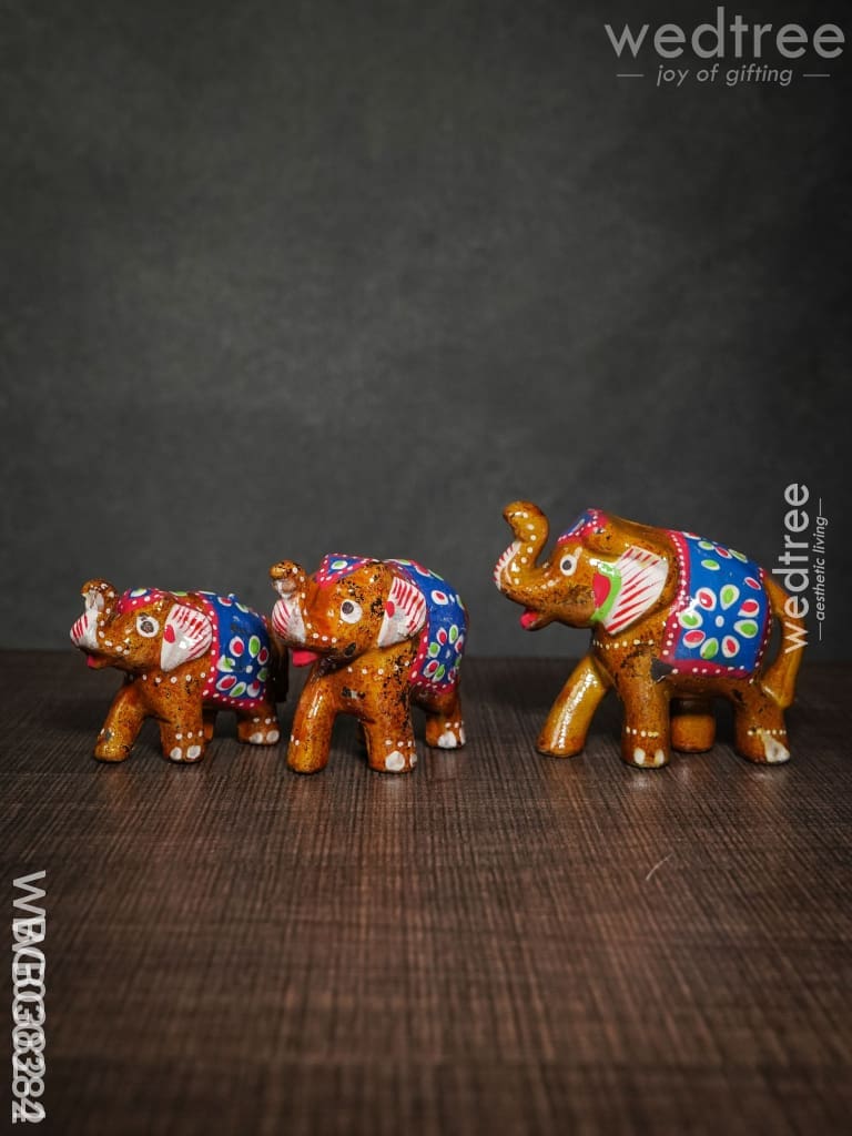 Elephant Set Of 3 - Wbg0382 Home Decors