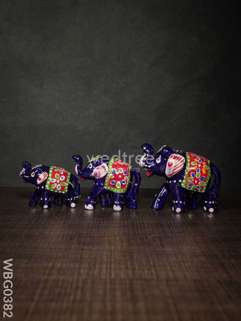 Elephant Set Of 3 - Wbg0382 Home Decors