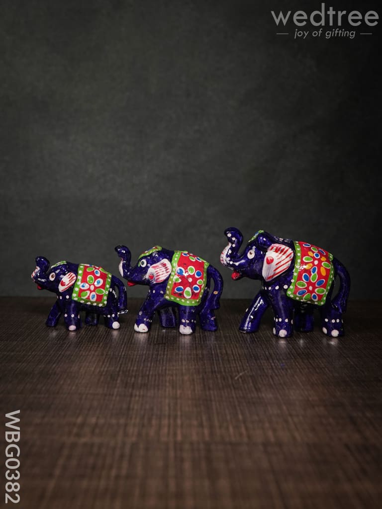 Elephant Set Of 3 - Wbg0382 Home Decors