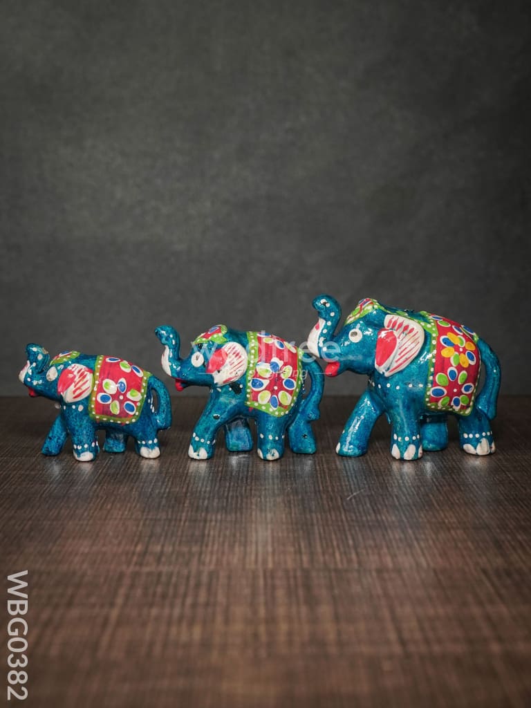 Elephant Set Of 3 - Wbg0382 Home Decors