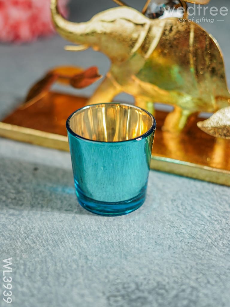 Elephant Stand With Glass Candle Holder - Wl3939 Candles & Votives