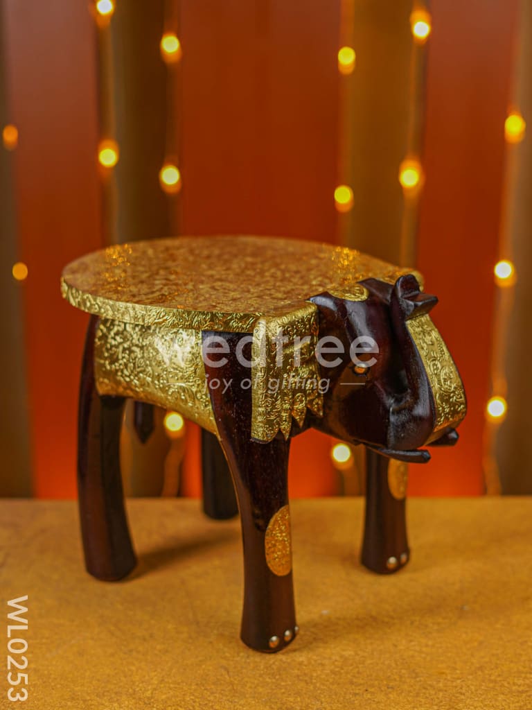 Elephant Stool - 12 Inch (Metal Fitting) Wl0253 Stool