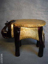 Elephant Stool - 15 Inch (Metal Fitting) Wl0257 Wooden Stools