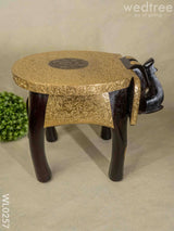 Elephant Stool - 15 Inch (Metal Fitting) Wl0257 Wooden Stools