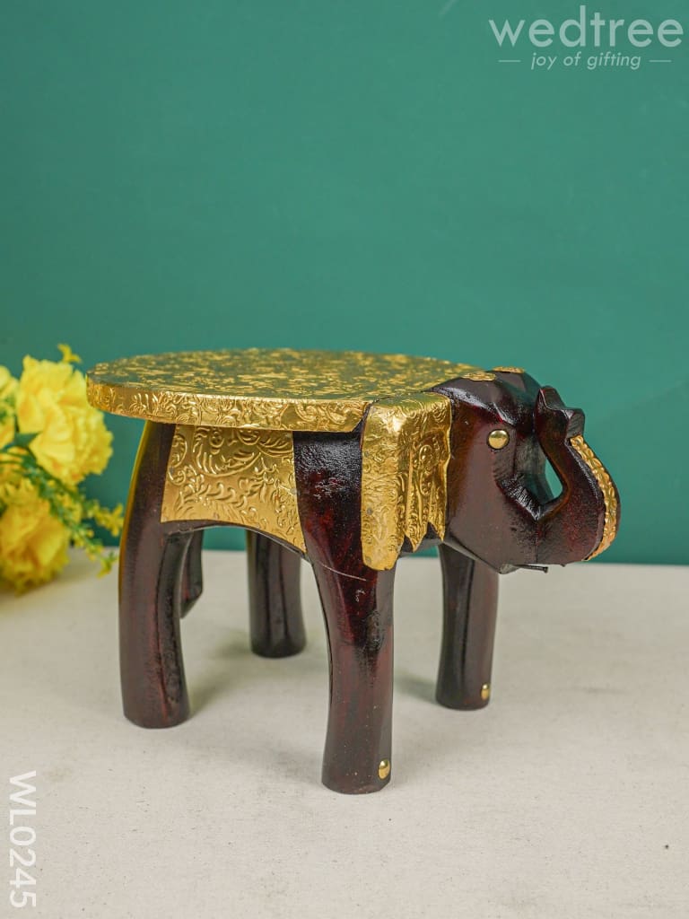 Elephant Stool - 6 Inch (Metal Fitting) Wl0245 Stool