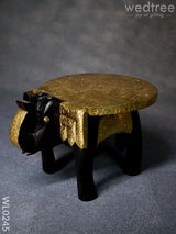 Elephant Stool - 6 Inch (Metal Fitting) Wl0245 Wooden Stools