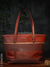 Elite Leather Handbag For Women- Wl0965 Maroon Handbags