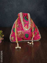 Embroidery Chamki Work Potli Bag - Wbg0955 Bags