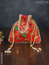 Embroidery Chamki Work Potli Bag - Wbg0955 Bags