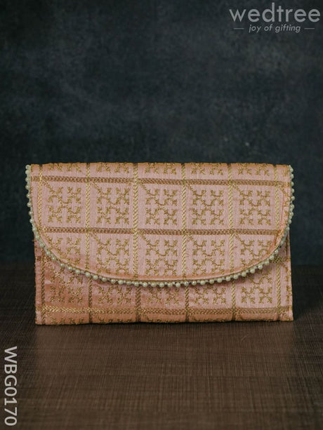 Embroidery Clutch Purse With Cross Design - Wbg0170 Clutches & Purses