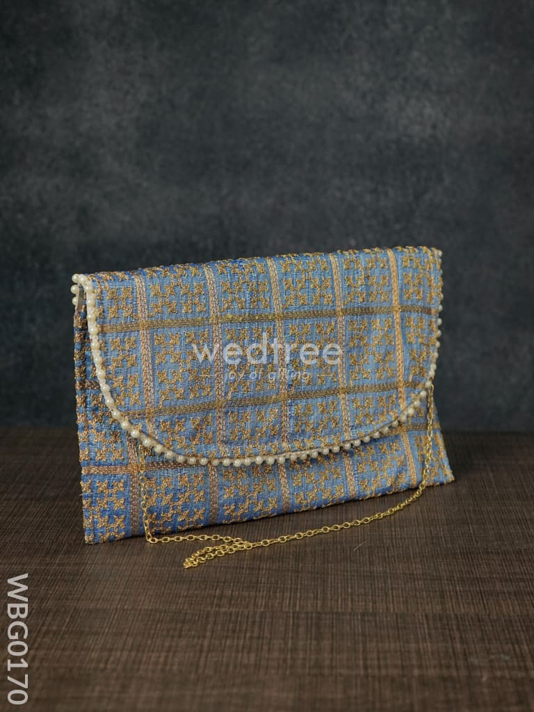 Embroidery Clutch Purse With Cross Design - Wbg0170 Clutches & Purses