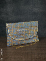 Embroidery Clutch Purse With Cross Design - Wbg0170 Clutches & Purses